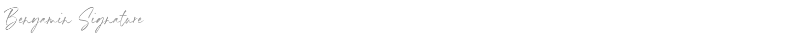 Benyamin Signature font preview